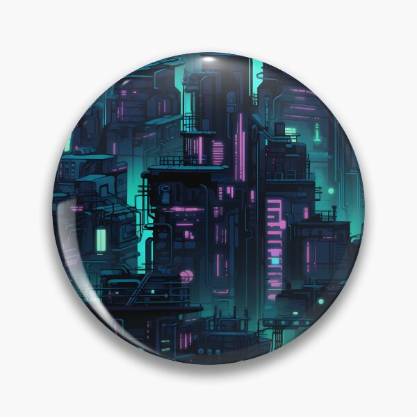 Item preview, Cyberpunk Future Cityscape Pattern designed and sold by SchorlCraft.