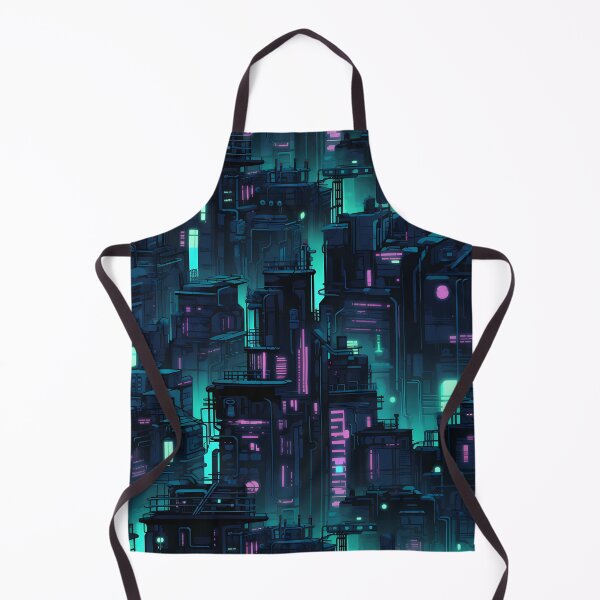 Item preview, Cyberpunk Future Cityscape Pattern designed and sold by SchorlCraft.