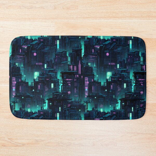 Item preview, Cyberpunk Future Cityscape Pattern designed and sold by SchorlCraft.