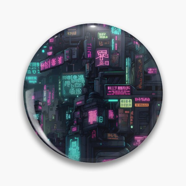 Item preview, Cyberpunk Future Cityscape Pattern designed and sold by SchorlCraft.