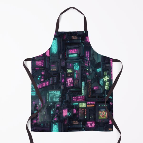 Item preview, Cyberpunk Future Cityscape Pattern designed and sold by SchorlCraft.