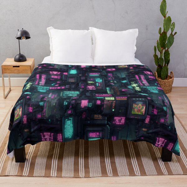 Item preview, Cyberpunk Future Cityscape Pattern designed and sold by SchorlCraft.