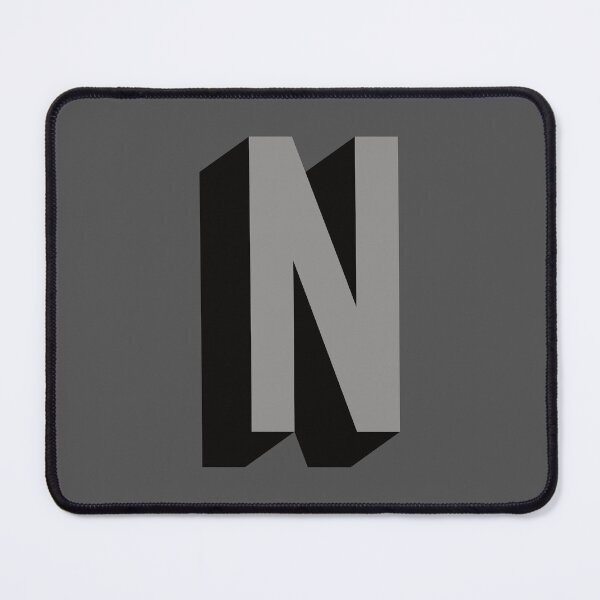 Item preview, Grey and Black N — Film Noir Monogram designed and sold by GoodSequel.