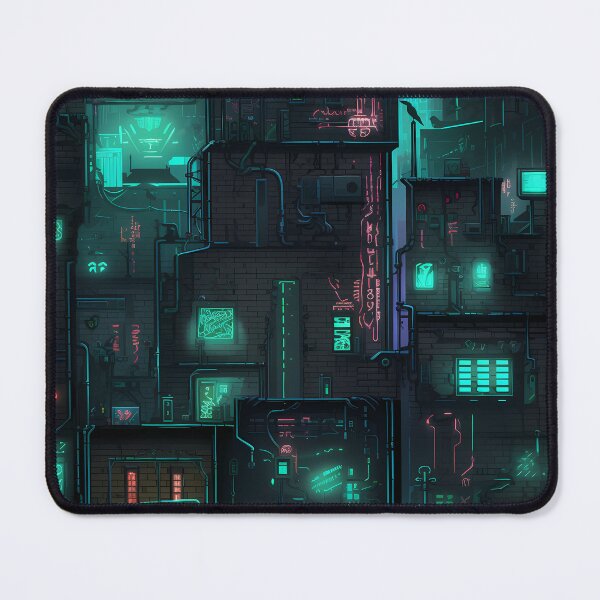 Item preview, Cyberpunk Future Cityscape Pattern designed and sold by SchorlCraft.