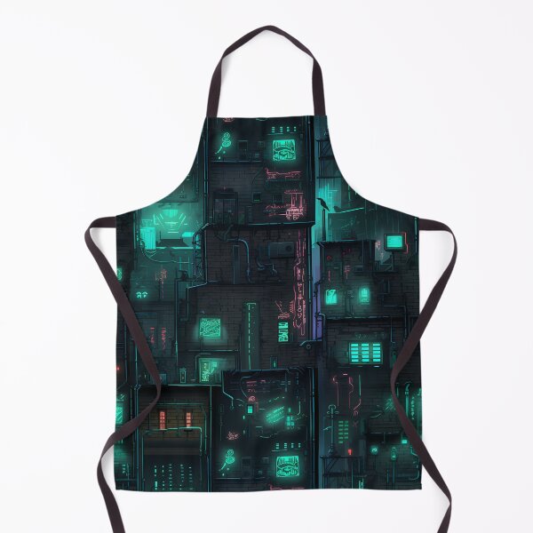 Item preview, Cyberpunk Future Cityscape Pattern designed and sold by SchorlCraft.