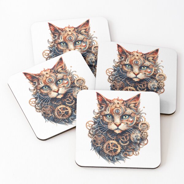 Item preview, Steampunk Cat made of Clockwork Gears designed and sold by SchorlCraft.