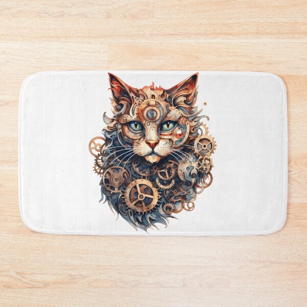 Item preview, Steampunk Cat made of Clockwork Gears designed and sold by SchorlCraft.