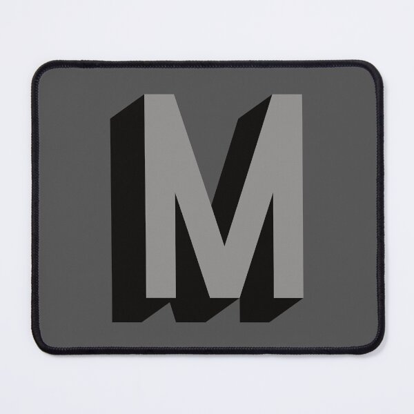 Item preview, Grey and Black M — Film Noir Monogram designed and sold by GoodSequel.