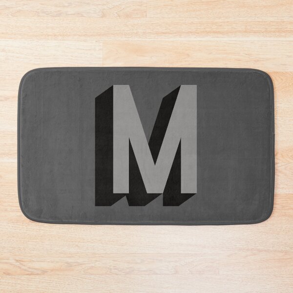 Item preview, Grey and Black M — Film Noir Monogram designed and sold by GoodSequel.