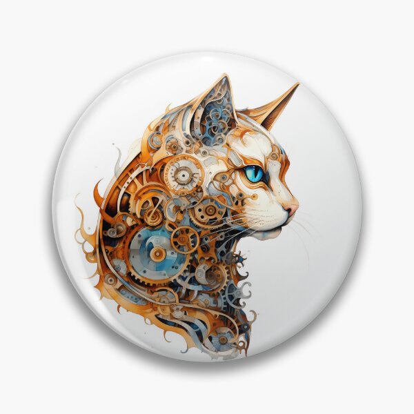Item preview, Steampunk Cat made of Clockwork Gears designed and sold by SchorlCraft.