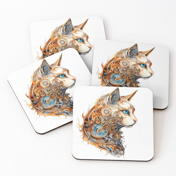 Item preview, Steampunk Cat made of Clockwork Gears designed and sold by SchorlCraft.