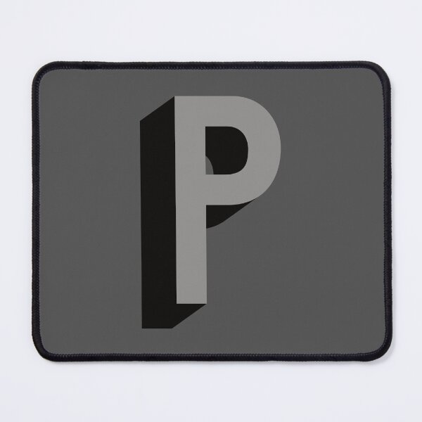Item preview, Grey and Black P — Film Noir Monogram designed and sold by GoodSequel.