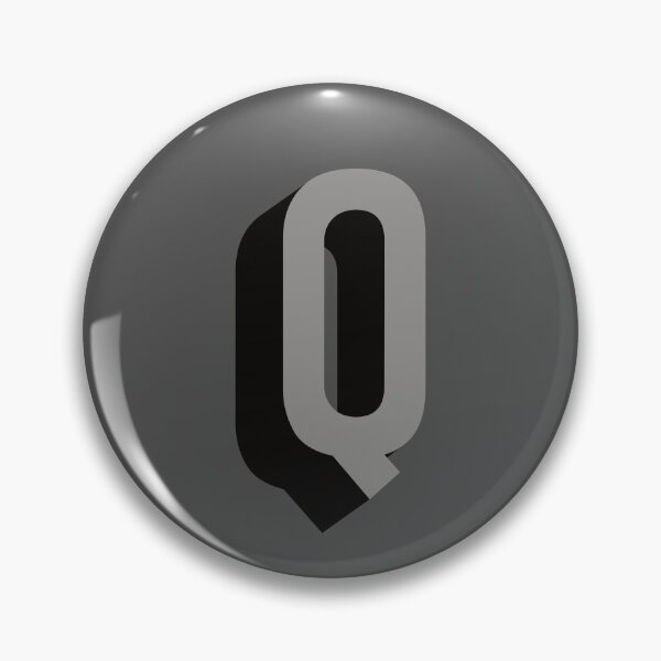 Item preview, Grey and Black Q — Film Noir Monogram designed and sold by GoodSequel.