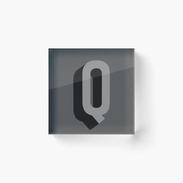 Item preview, Grey and Black Q — Film Noir Monogram designed and sold by GoodSequel.