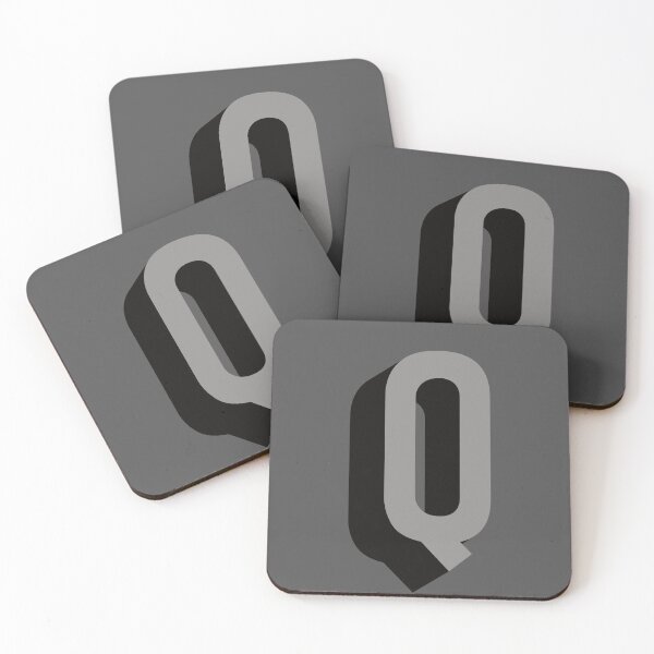 Item preview, Grey and Black Q — Film Noir Monogram designed and sold by GoodSequel.