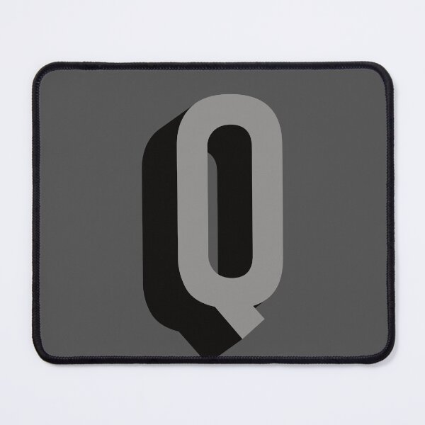 Item preview, Grey and Black Q — Film Noir Monogram designed and sold by GoodSequel.