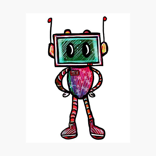 Item preview, Colourful Robot designed and sold by Victoria Graham.