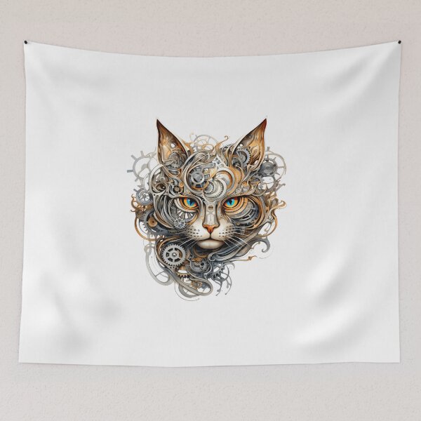 Item preview, Steampunk Cat made of Clockwork Gears designed and sold by SchorlCraft.