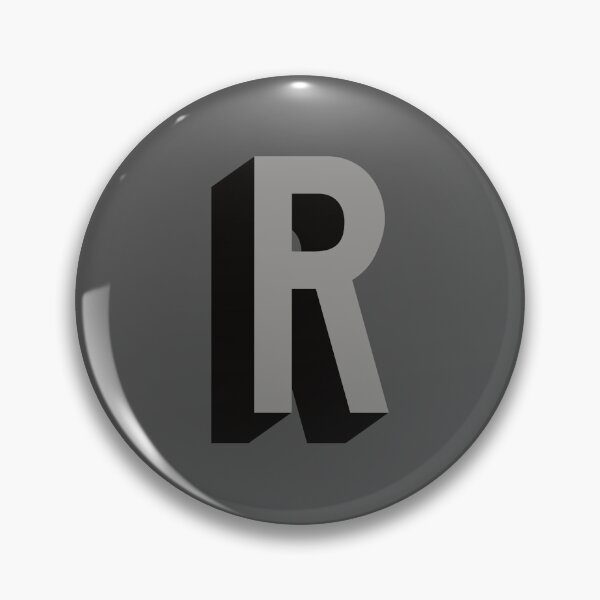 Item preview, Grey and Black R — Film Noir Monogram designed and sold by GoodSequel.