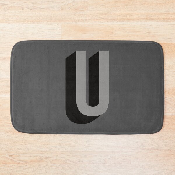 Item preview, Grey and Black U — Film Noir Monogram designed and sold by GoodSequel.