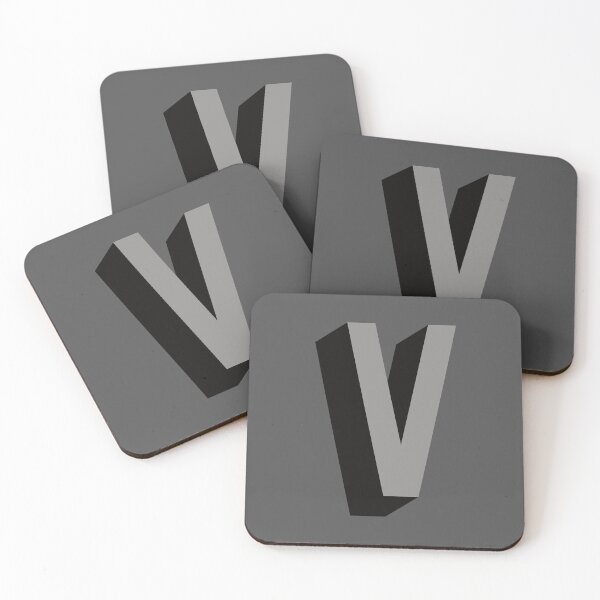 Item preview, Grey and Black V — Film Noir Monogram designed and sold by GoodSequel.