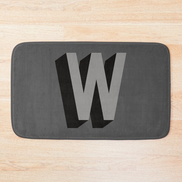 Item preview, Grey and Black W — Film Noir Monogram designed and sold by GoodSequel.