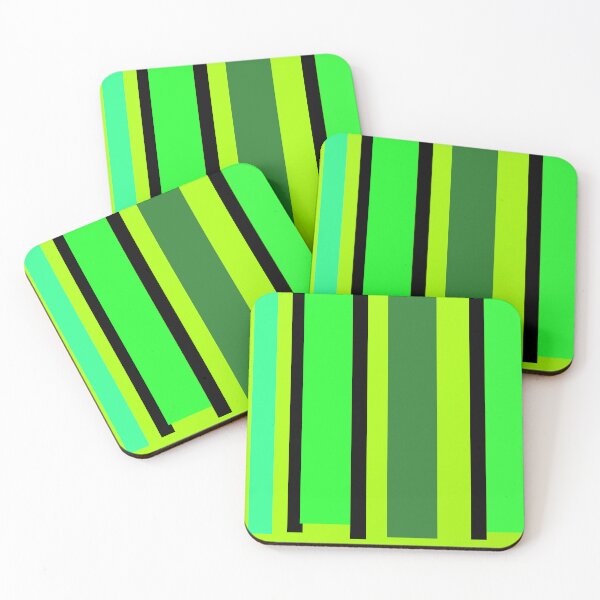 Item preview, Neon Lime Green Stripes designed and sold by silviasunflower.