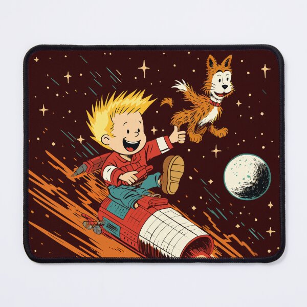 Item preview, Calvin and Hobbes Space Adventure - Retro Style Comic designed and sold by MiniMosaic.