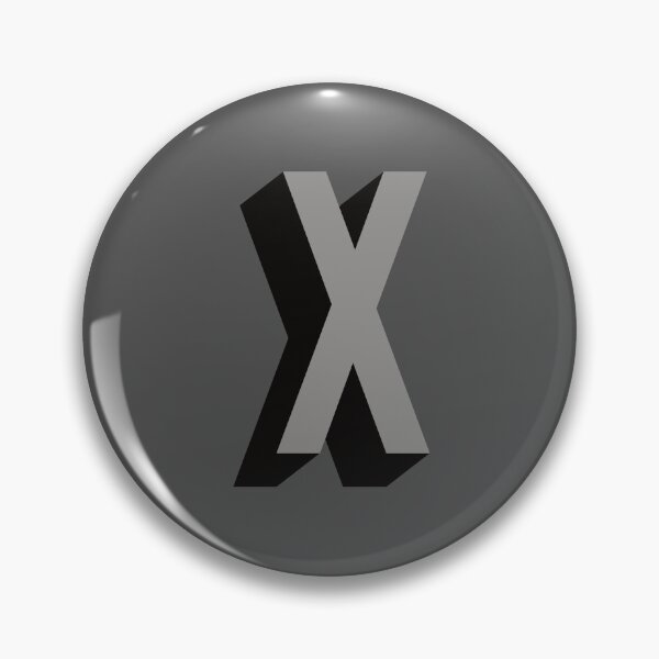 Item preview, Grey and Black X — Film Noir Monogram designed and sold by GoodSequel.