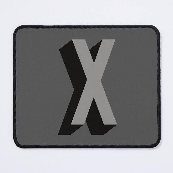 Item preview, Grey and Black X — Film Noir Monogram designed and sold by GoodSequel.