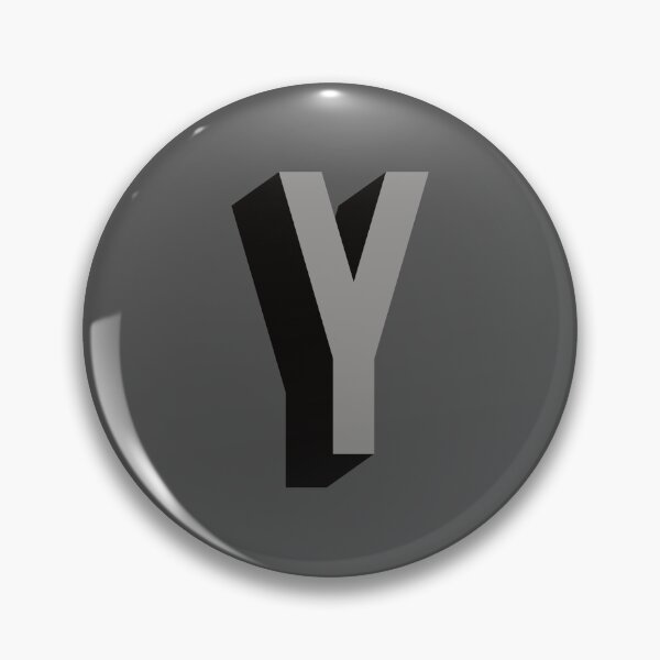 Item preview, Grey and Black Y — Film Noir Monogram designed and sold by GoodSequel.