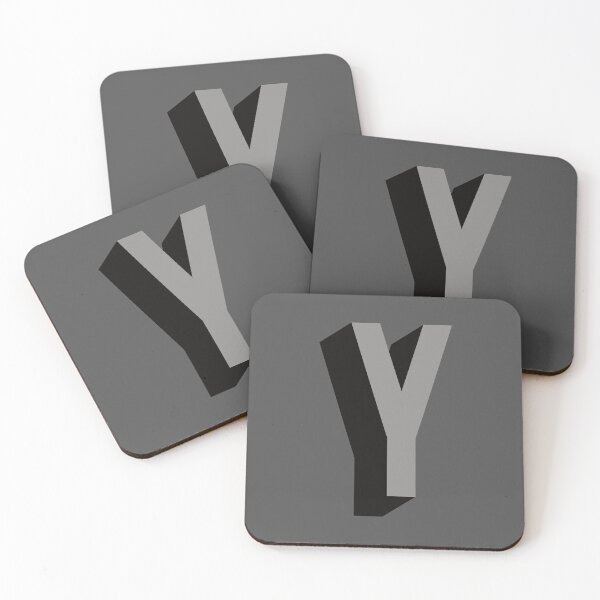 Item preview, Grey and Black Y — Film Noir Monogram designed and sold by GoodSequel.