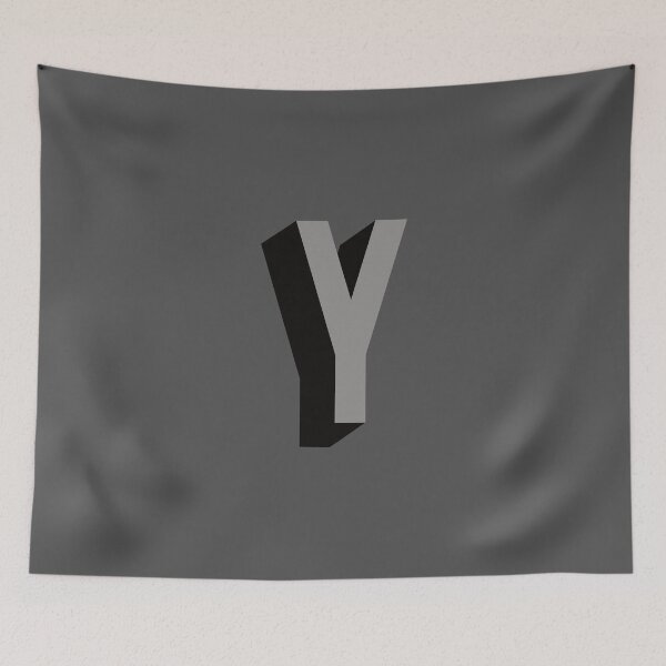 Item preview, Grey and Black Y — Film Noir Monogram designed and sold by GoodSequel.