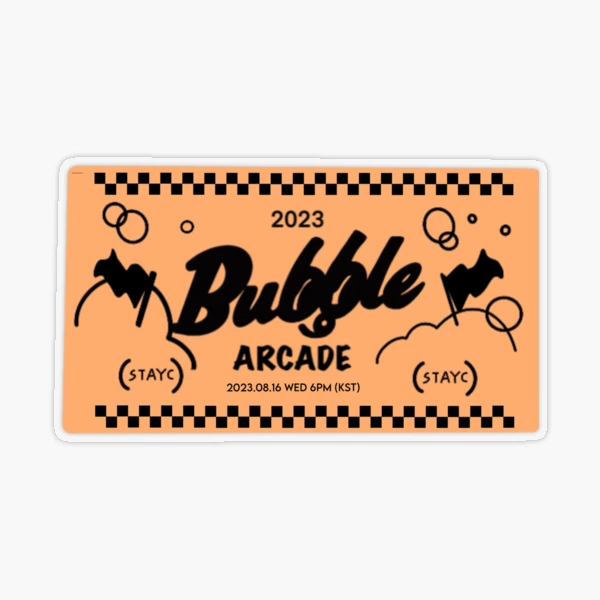 stayc bubble arcade | Sticker
