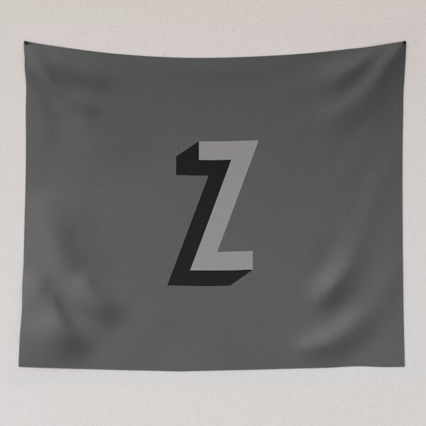 Item preview, Grey and Black Z — Film Noir Monogram designed and sold by GoodSequel.