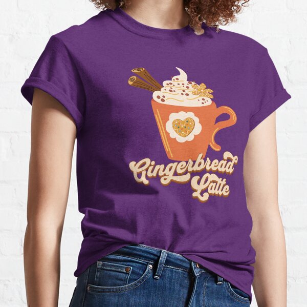 Retro Gingerbread Latte Coffee Classic T-Shirt