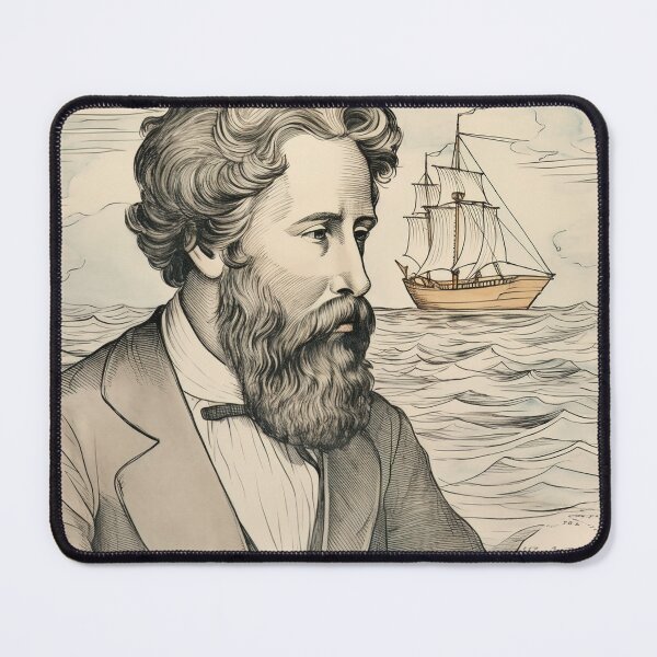 Item preview, Herman Melville author designed and sold by ComicsFactory.