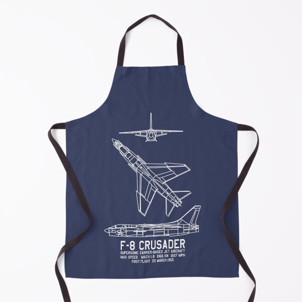 Item preview, F-8 Crusader American Plane Blueprints Infographic designed and sold by MilitaryMart.