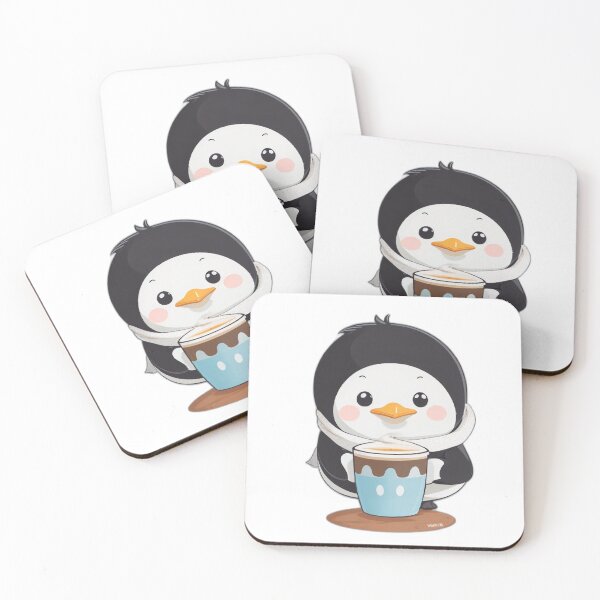 Item preview, Cute penguin with coffee designed and sold by Majkel & Majkel.