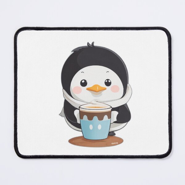 Item preview, Cute penguin with coffee designed and sold by Majkel & Majkel.
