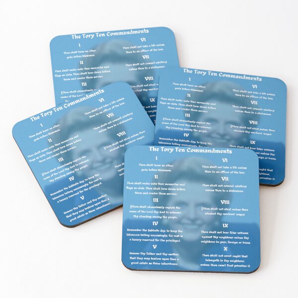 Item preview, Tory Ten Commandments: Thatcher Edition designed and sold by bread-rosaries.