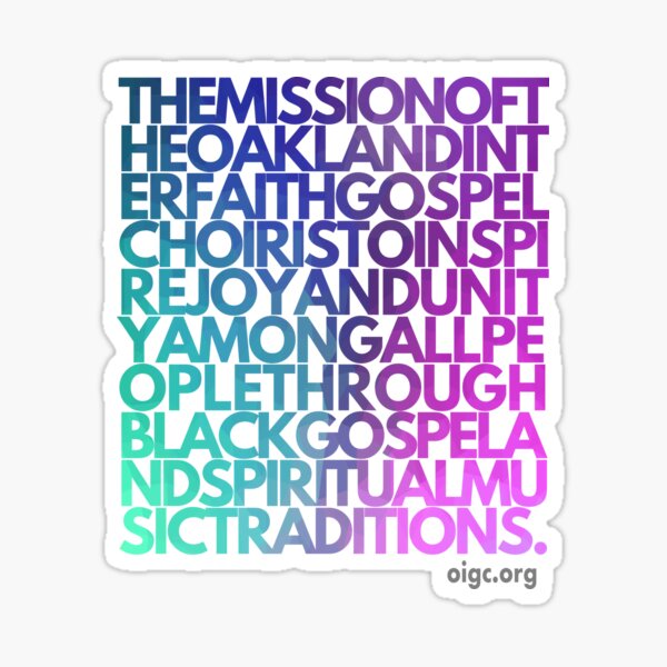 OIGC Mission Gradient Sticker