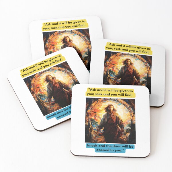 Item preview, "Ask and it will be given to you; seek and you will find; knock and the door will be opened to you." designed and sold by STO1KA.