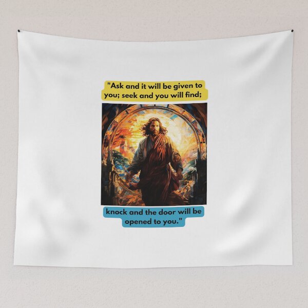 Item preview, "Ask and it will be given to you; seek and you will find; knock and the door will be opened to you." designed and sold by STO1KA.