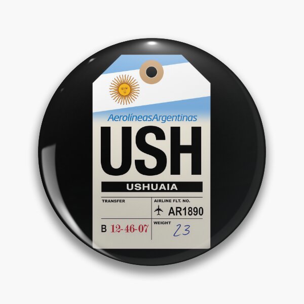 Item preview, Ushuaia (USH) Argentina Airline Luggage Tag 	 designed and sold by hpvtvzlomms18.