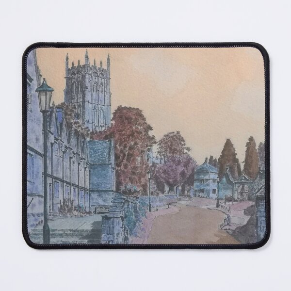 Item preview, Chipping Campden, Gloucestershire, Orange-sky Painting - An Idyllic Cotswold's Gem designed and sold by studioSharonKay.