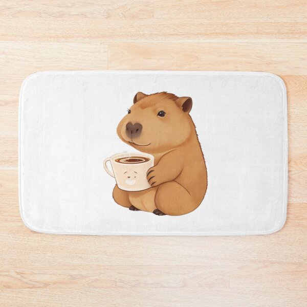 Item preview, Cute capybara with coffee designed and sold by Majkel & Majkel.