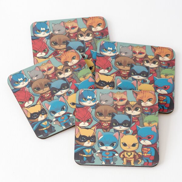 Item preview, Superhero Kittens designed and sold by AbsoluteA.