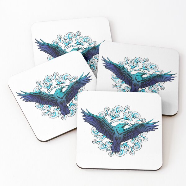 Item preview, Flying Raven designed and sold by birdninjaart.