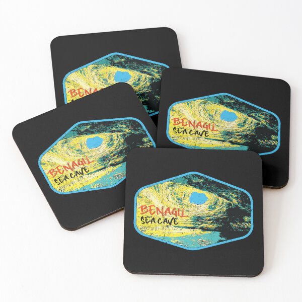 Item preview, Benagil Sea Cave Landscape Illustration | Algarve Coastal Art designed and sold by Lemomo-artworks.